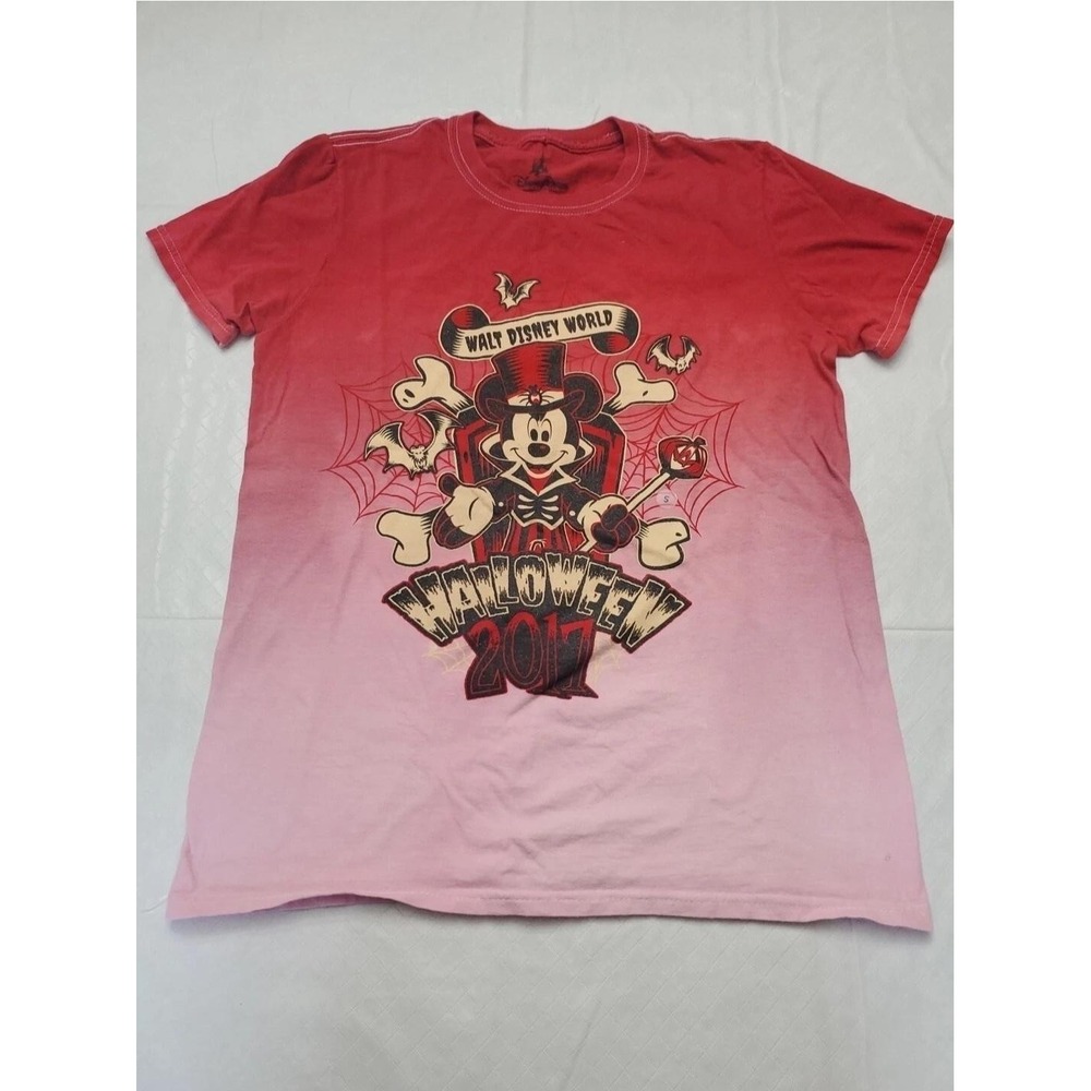 Disney Parks Walt Disney World Shirt Youth Small Halloween 2017 Ombre Tee